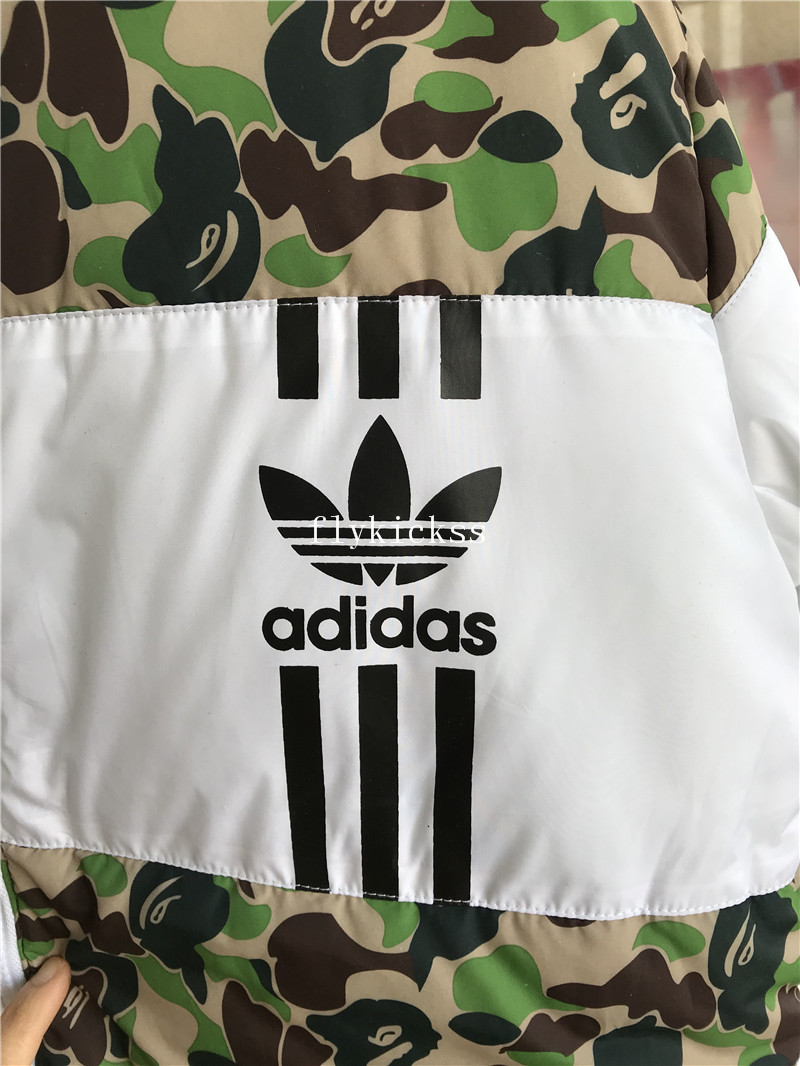 Adidas X Bape Shark Hoodie Coat